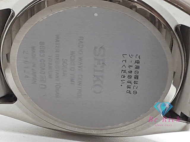 セイコー SEIKO アストロン 電波 ソーラー メンズ 腕時計 デイト SBXY017 8B63-0BA0 黒 ブラック シルバー チタニウム チタン ブレス アナログ クオーツ QZ ウォッチ ASTRON 【中古】【送料無料】 ht5747