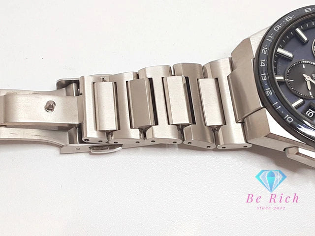 セイコー SEIKO アストロン ネクスター シリーズ GPS 衛星 電波 ソーラー メンズ 腕時計 デイデイト SBXC109 5X53-0BR0 ネイビー ブルー シルバー チタニウム チタン ブレス アナログ クオーツ QZ ウォッチ ASTRON NEXTER 【中古】【送料無料】 ht5885