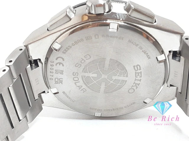 セイコー SEIKO アストロン ネクスター シリーズ GPS 衛星 電波 ソーラー メンズ 腕時計 デイデイト SBXC109 5X53-0BR0 ネイビー ブルー シルバー チタニウム チタン ブレス アナログ クオーツ QZ ウォッチ ASTRON NEXTER 【中古】【送料無料】 ht5885