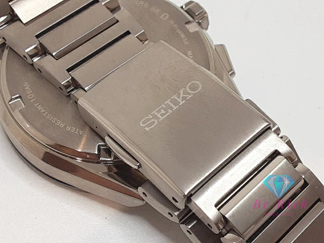 セイコー SEIKO アストロン ネクスター シリーズ GPS 衛星 電波 ソーラー メンズ 腕時計 デイデイト SBXC109 5X53-0BR0 ネイビー ブルー シルバー チタニウム チタン ブレス アナログ クオーツ QZ ウォッチ ASTRON NEXTER 【中古】【送料無料】 ht5885
