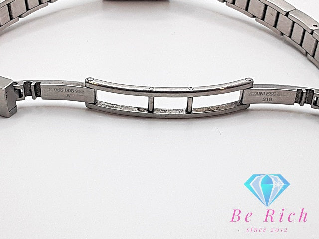 カルバンクライン Calvin Klein レディース腕時計 K6151 スクエア 黒 ブラック シルバー SS ブレス アナログ クォーツ QZ ウォッチ CK 【中古】【送料無料】 ht5895