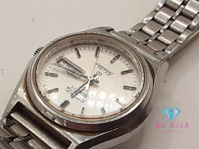 セイコー SEIKO シルバー ウェーブ レディース 腕時計 デイデイト 3423-0170 シルバー SS ブレス アナログ クォーツ QZ ウォッチ silver wave 【中古】【送料無料】 ht5918