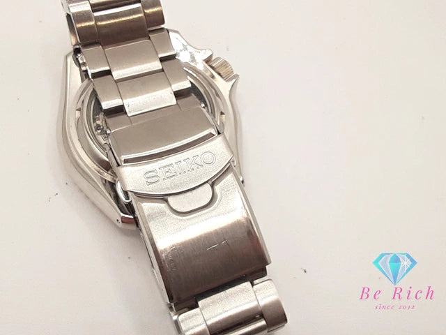 セイコー SEIKO 5 4R36-07G0 自動巻き メンズ 腕時計 デイデイト ブルー 青 シルバー SS ブレス AT オートマ ウォッチ ファイブ Five 【中古】【送料無料】 ht5925