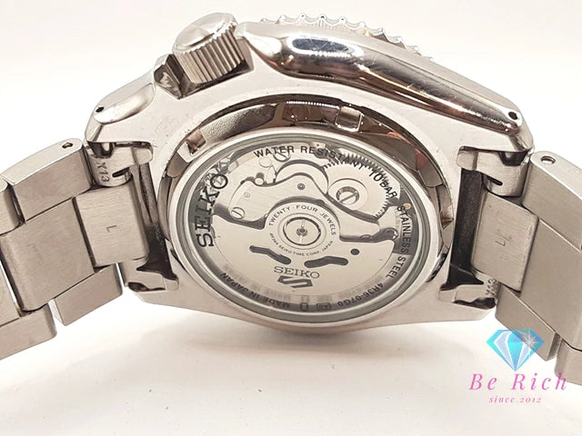 セイコー SEIKO 5 4R36-07G0 自動巻き メンズ 腕時計 デイデイト ブルー 青 シルバー SS ブレス AT オートマ ウォッチ ファイブ Five 【中古】【送料無料】 ht5925