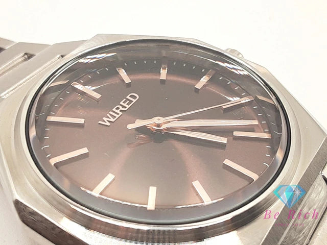 セイコー SEIKO WIRED ワイアード メンズ 腕時計 UJ21-KYH0 茶 ブラウン シルバー ブレス アナログ クォーツ QZ ウォッチ 【中古】【送料無料】 ht5928