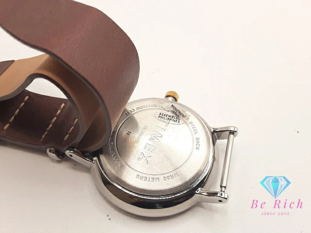 タイメックス TIMEX Southview サウスビュー メンズ 腕時計 TW2R80400 ベージュ 茶 ブラウン SS レザー ブレス アナログ クォーツ QZ 【中古】【送料無料】 ht5933