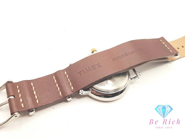 タイメックス TIMEX Southview サウスビュー メンズ 腕時計 TW2R80400 ベージュ 茶 ブラウン SS レザー ブレス アナログ クォーツ QZ 【中古】【送料無料】 ht5933