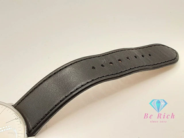ユンハンス JUNGHANS マックスビル 自動巻き メンズ 腕時計 デイト 27 / 4002 46 ホワイト 白 ブラック 黒 SS レザー ブレス アナログ オートマ AT ウォッチ Max Bill 【中古】【送料無料】 ht5936