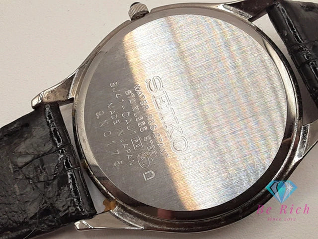 セイコー SEIKO Dolce ドルチェ メンズ 腕時計 8J41-0AS0 ホワイト シルバー ブラック 黒 SS レザー ブレス アナログ クォーツ QZ ウォッチ 【中古】【送料無料】 ht5938