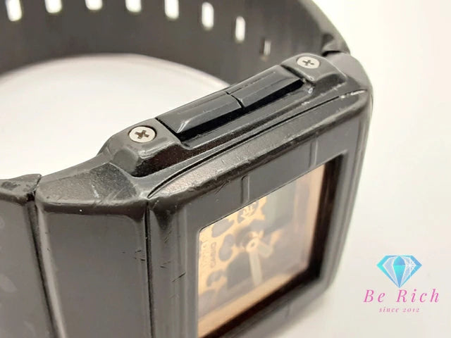 カシオ CASIO G-SHOCK Baby-G KESHA コラボ レディース 腕時計 BGA-200KS スクエア レオパード ゴールド ブラック 黒 樹脂 ブレス アナデジ ウォッチ ベビージー カスケット CASKET ケシャ 【中古】【送料無料】 ht5954