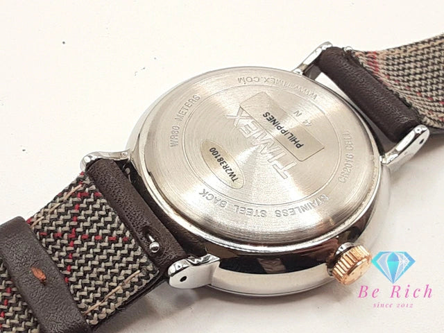 タイメックス TIMEX INDIGLO ウィークエンダー フェア フィールド メンズ 腕時計 TW2R38100 スモセコ 黒 ブラック SS レザー ブレス アナログ クォーツ QZ ウォッチ インディグロ ナイト ライト 【中古】【送料無料】 ht5956