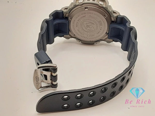 カシオ CASIO G-SHOCK フロッグマン GW-200K タフ ソーラー メンズ 腕時計 イルカ クジラ 国際会議 モデル ネイビー 紺 シルバー チタン 樹脂 ブレス デジタル クォーツ QZ ウォッチ ジーショック Gショック 2001 FROGMAN 【中古】【送料無料】ht5962