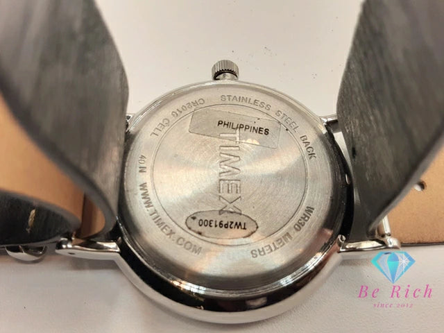 タイメックス TIMEX INDIGLO ウィークエンダー フェア フィールド メンズ 腕時計 TW2P91300 白 ホワイト 黒 ブラック SS レザー ブレス アナログ クォーツ QZ ウォッチ ナイト ライト 【中古】【送料無料】 ht6002