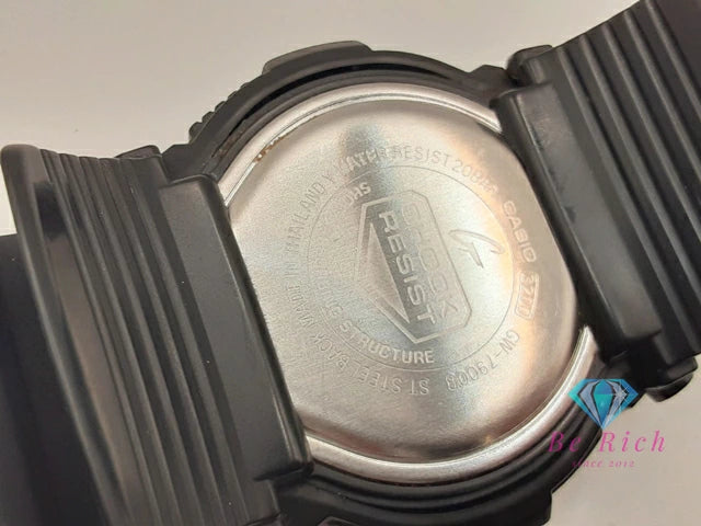 カシオ CASIO G-SHOCK メンズ 腕時計 DW-7900B 黒 ブラック SS 樹脂 ブレス デジタル クォーツ QZ スポーツ ファッション ウォッチ タイドグラフ ムーンデータ Gショック ジーショック 【中古】【送料無料】 ht6078