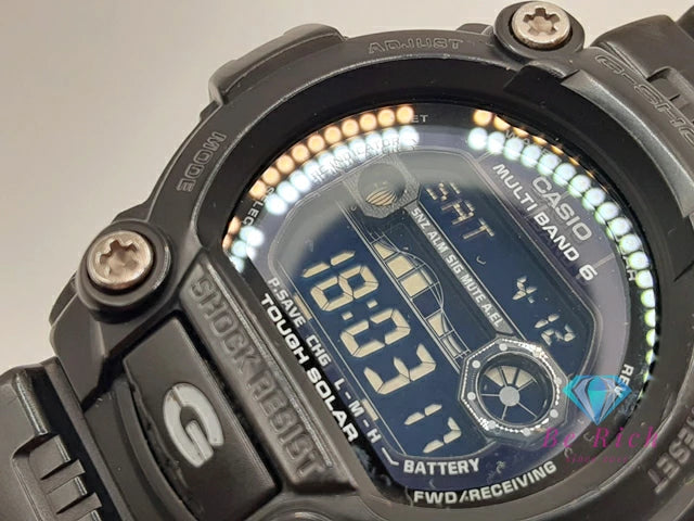カシオ CASIO G-SHOCK メンズ 腕時計 DW-7900B 黒 ブラック SS 樹脂 ブレス デジタル クォーツ QZ スポーツ ファッション ウォッチ タイドグラフ ムーンデータ Gショック ジーショック 【中古】【送料無料】 ht6078