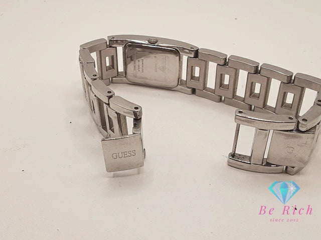 ゲス GUESS レディース 腕時計 W11088L1 プラットフォームGコレクション ジルコニア ベゼル シルバー SS ブレス アナログ クォーツ QZ ウォッチ 【中古】【送料無料】 ht6101