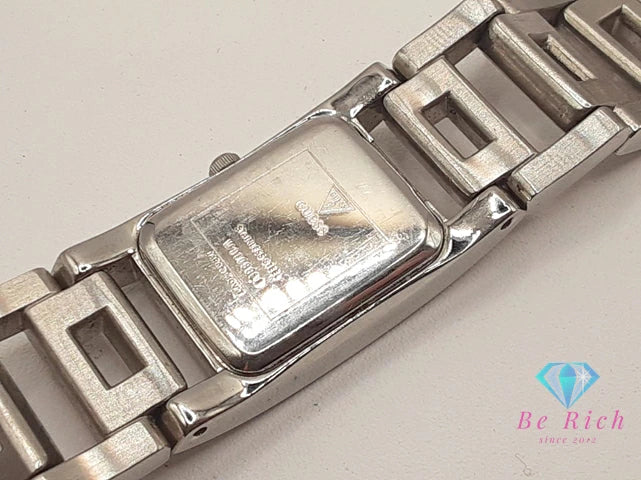 ゲス GUESS レディース 腕時計 W11088L1 プラットフォームGコレクション ジルコニア ベゼル シルバー SS ブレス アナログ クォーツ QZ ウォッチ 【中古】【送料無料】 ht6101