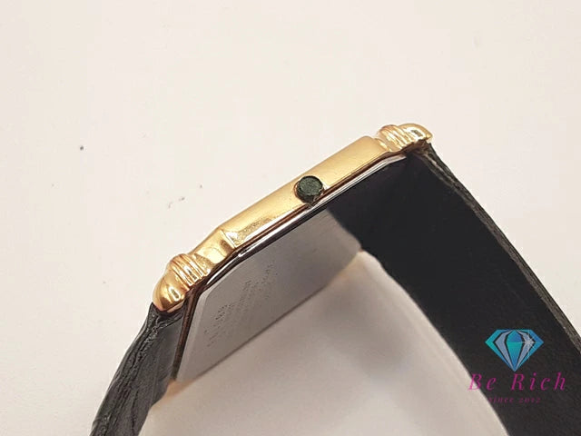 セイコー SEIKO ドルチェ メンズ 腕時計 9530-5040 ゴールド ブラック 黒 SS GP レザー ブレス アナログ クォーツ QZ ウォッチ DOLCE 【中古】【送料無料】 ht6103
