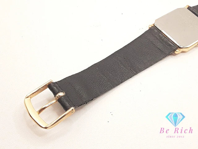 セイコー SEIKO ドルチェ メンズ 腕時計 9530-5040 ゴールド ブラック 黒 SS GP レザー ブレス アナログ クォーツ QZ ウォッチ DOLCE 【中古】【送料無料】 ht6103