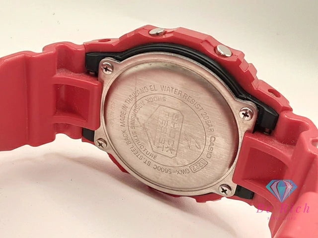 カシオ CASIO G-SHOCK G-LIDE ソーラー メンズ 腕時計 GWX-5600C タイドグラフ 黒 ブラック 赤 レッド SS 樹脂 ブレス デジタル クォーツ QZ ウォッチ ジー ライド 【中古】【送料無料】ht6107