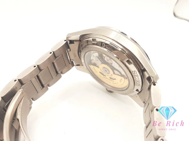 美品 セイコー SEIKO プレサージュ デイト 自動巻き メンズ 腕時計 SARX115 6R55-00E0 白 ホワイト シルバー SS ブレス オートマ AT ウォッチ PRESAGE 【中古】【送料無料】 ht6112