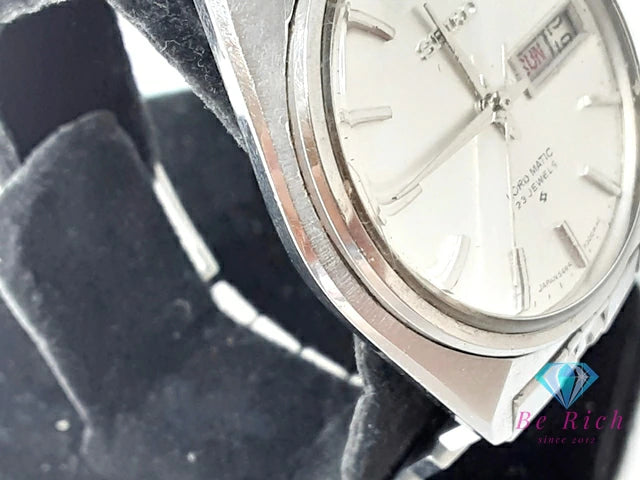セイコー SEIKO ロードマチック 23石 自動巻き メンズ 腕時計 デイデイト 5606-7000 シルバー SS ブレス オートマ AT アナログ ウォッチ ヴィンテージ アンティーク LM LORD MATIC 【中古】【送料無料】 ht6176