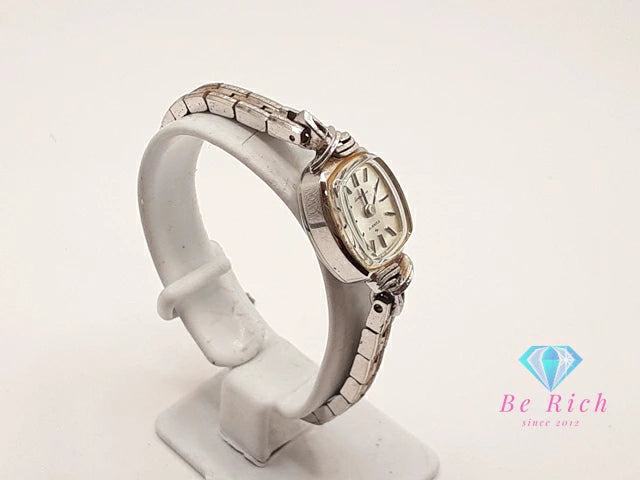 セイコー SEIKO SOLAR 21石 手巻き レディース 腕時計 10-3530 クッション スクエア シルバー SS ブレス アナログ ウォッチ ヴィンテージ アンティーク ソーラー 【中古】【送料無料】 ht6181