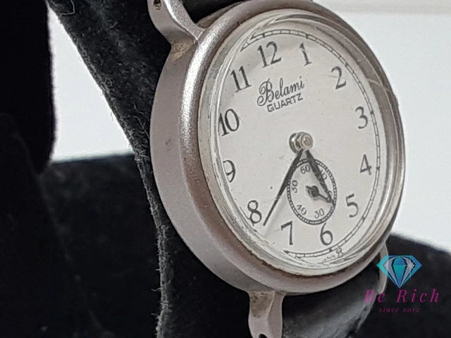ベラミ BELAMI レディース 腕時計 V252-0090 スモセコ 白 ホワイト ブラック 黒 SS レザー ブレス アナログ クォーツ QZ ファッション ウォッチ 【中古】【送料無料】 ht6190