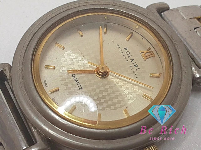 POLAIRE レディース 腕時計 ゴールド シルバー SS ブレス アナログ クォーツ QZ ウォッチ 【中古】【送料無料】 ht6197