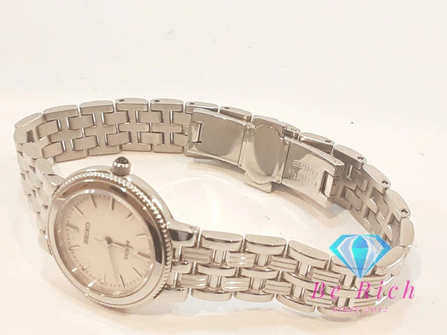 セイコー SEIKO エクセリーヌ レディース 腕時計 4J41-0A60 アイボリー シルバー SS ブレス アナログ クォーツ QZ ウォッチ Exceline 【中古】【送料無料】 ht6237