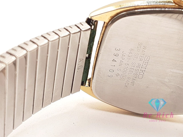 セイコー SEIKO メンズ 腕時計 6431-5100 ゴールド SS GP ブレス アナログ クォーツ QZ ウォッチ 【中古】【送料無料】 ht6239