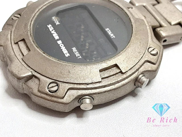 SILVER BONES ストップ ウォッチ カウントダウン タイマー グレー SS デジタル ヴィンテージ アンティーク レトロ 計測 【中古】【送料無料】 ht6256