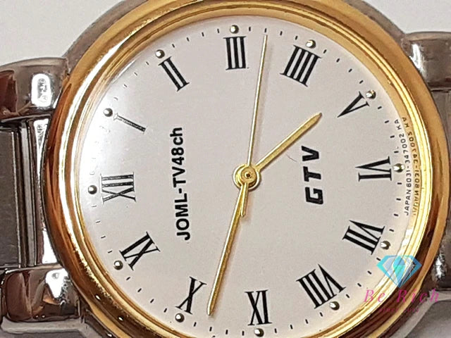 シチズン CITIZEN レディース 腕時計 1030-344642 白 ホワイト シルバー ゴールド SS GP ブレス アナログ クォーツ QZ ウォッチ ボーイズ ユニセックス メンズ 【中古】【送料無料】 ht6277