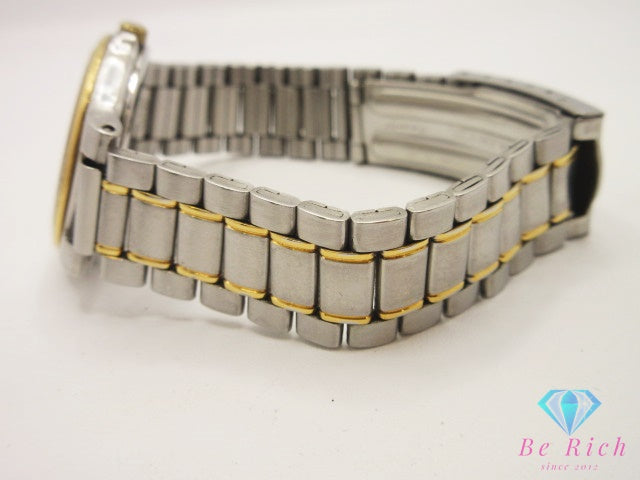 シチズン CITIZEN AVALON アバロン デイト メンズ 腕時計 4710-470192 アイボリー SS GP ブレス アナログ クォーツ QZ ウォッチ 【中古】【送料無料】 ht6281