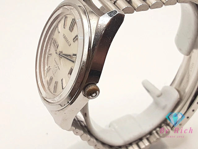 シチズン CITIZEN クリスタル セブン 自動巻き メンズ 腕時計 デイデイト 2942-T シルバー SS ブレス アナログ オートマ AT アンティーク ヴィンテージ ウォッチ Crystal Seven 【中古】【送料無料】 ht6329