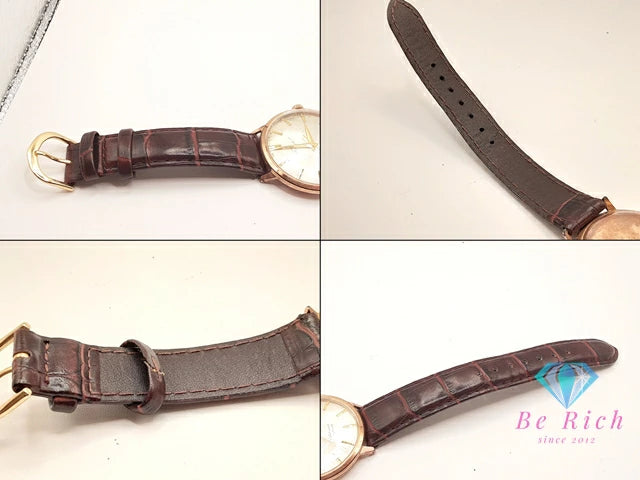 シチズン CITIZEN ジェット メンズ 腕時計 JT15701A 21石 自動巻き シャンパン ゴールド ブラウン 茶 GP 金張り レザー ブレス アナログ アンティーク ヴィンテージ ウォッチ Jet 【中古】【送料無料】 ht6334