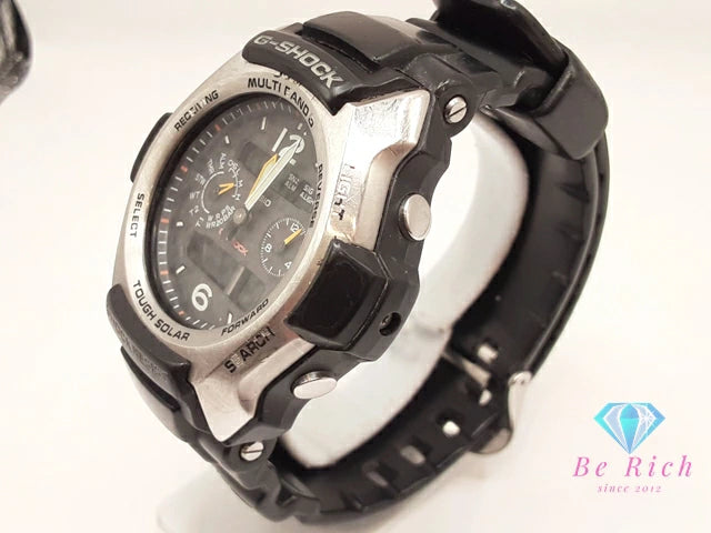 カシオ CASIO G-SHOCK 電波 ソーラー メンズ 腕時計 GW-2500 アナデジ グレー ブラック 黒 SS 樹脂 クォーツ QZ ウォッチ ジーショック Gショック 【中古】【送料無料】ht6340