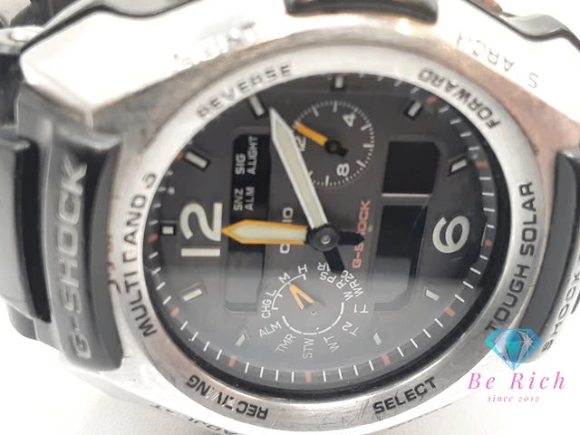 カシオ CASIO G-SHOCK 電波 ソーラー メンズ 腕時計 GW-2500 アナデジ グレー ブラック 黒 SS 樹脂 クォーツ QZ ウォッチ ジーショック Gショック 【中古】【送料無料】ht6340