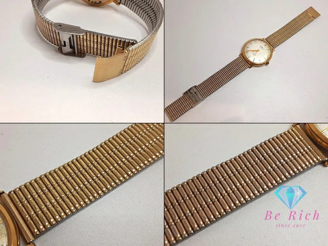 シチズン CITIZEN ジェット メンズ 腕時計 JT158 自動巻き シャンパン ゴールド ブラウン 茶 GP 金張り メッキ レザー ブレス アナログ アンティーク ヴィンテージ ウォッチ Jet 【中古】【送料無料】 ht6346