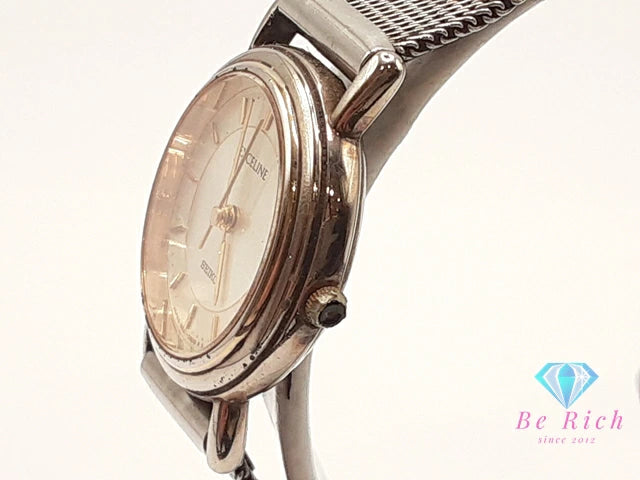 セイコー SEIKO エクセリーヌ レディース 腕時計 4N21-0400 シルバー SSアナログ クォーツ QZ ウォッチ EXELINE 【中古】【送料無料】 ht6350