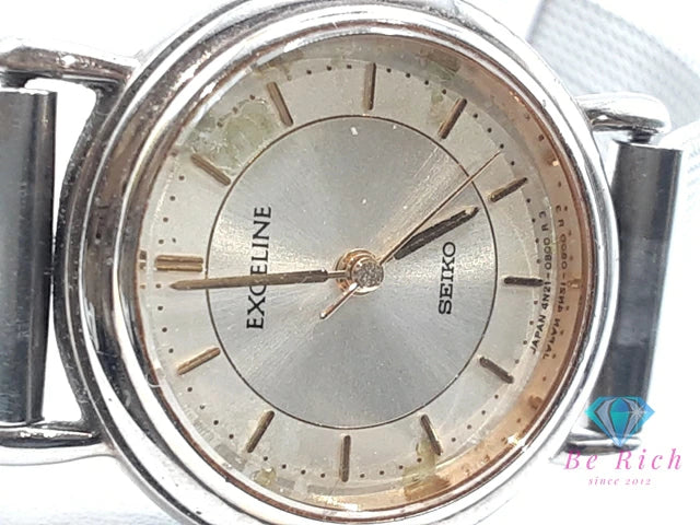 セイコー SEIKO エクセリーヌ レディース 腕時計 4N21-0400 シルバー SSアナログ クォーツ QZ ウォッチ EXELINE 【中古】【送料無料】 ht6350