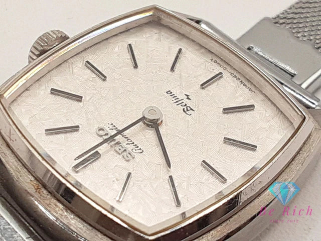 セイコー SEIKO ベルフィーナ 自動巻き レディース 腕時計 2431-3000 シルバー SS ブレス アナログ クォーツ QZ ウォッチ アンティーク ヴィンテージ BELFINA 【中古】【送料無料】 ht6353