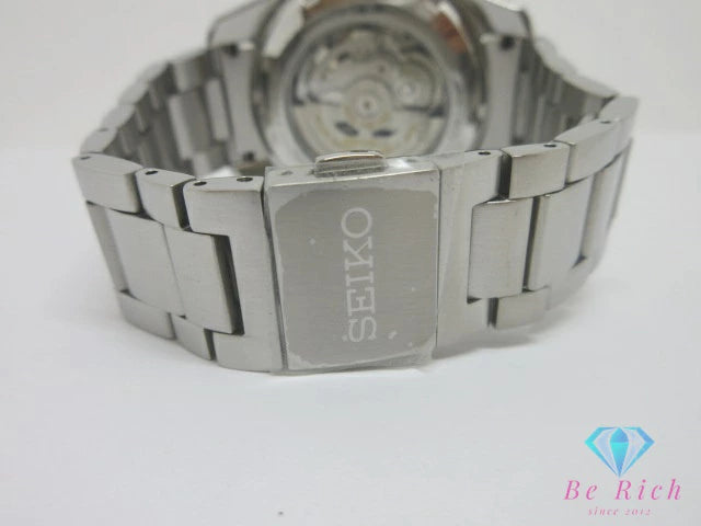 美品 セイコー SEIKO ブライツ メカニカル クロノグラフ デイト メンズ 腕時計 SDGZ006 8R28-00R0 黒 ブラック シルバー SS ブレス アナログ 自動巻き オートマ AT ウォッチ Brightz 【中古】【送料無料】 ht6605