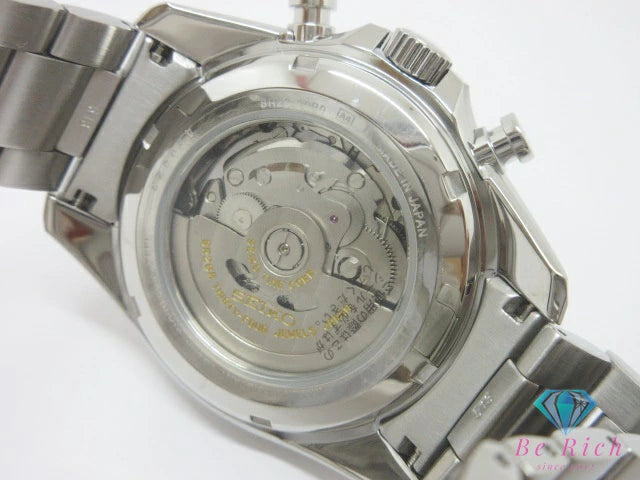 美品 セイコー SEIKO ブライツ メカニカル クロノグラフ デイト メンズ 腕時計 SDGZ006 8R28-00R0 黒 ブラック シルバー SS ブレス アナログ 自動巻き オートマ AT ウォッチ Brightz 【中古】【送料無料】 ht6605