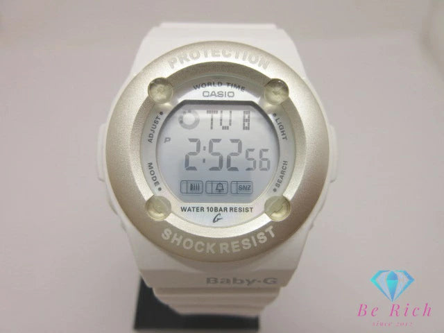 カシオ CASIO Baby-G レディース 腕時計 BG-1320 白 ホワイト 樹脂 ラバー ブレス デジタル クォーツ QZ ウォッチ G-SHOCK ベビー ジー【中古】【送料無料】ht6610