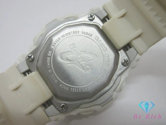カシオ CASIO Baby-G レディース 腕時計 BG-1320 白 ホワイト 樹脂 ラバー ブレス デジタル クォーツ QZ ウォッチ G-SHOCK ベビー ジー【中古】【送料無料】ht6610