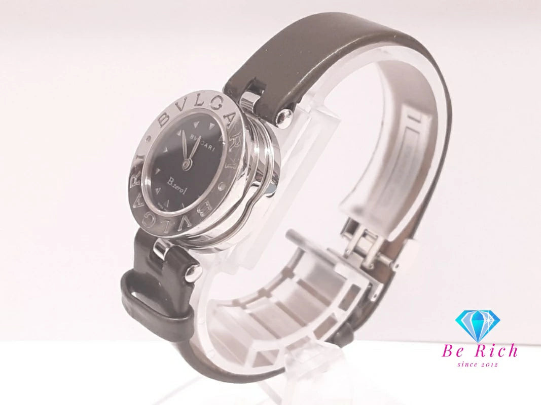 ブルガリ BVLGARI B-zero1 レディース 腕時計 BZ 22 S 黒 ブラック カーキ グリーン 緑 SS レザー ブレス ロゴ アナログ クォーツ QZ ウォッチ ビーゼロワン 【中古】【送料無料】 bt3478