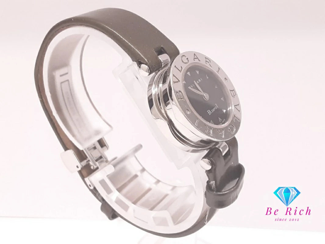 ブルガリ BVLGARI B-zero1 レディース 腕時計 BZ 22 S 黒 ブラック カーキ グリーン 緑 SS レザー ブレス ロゴ アナログ クォーツ QZ ウォッチ ビーゼロワン 【中古】【送料無料】 bt3478