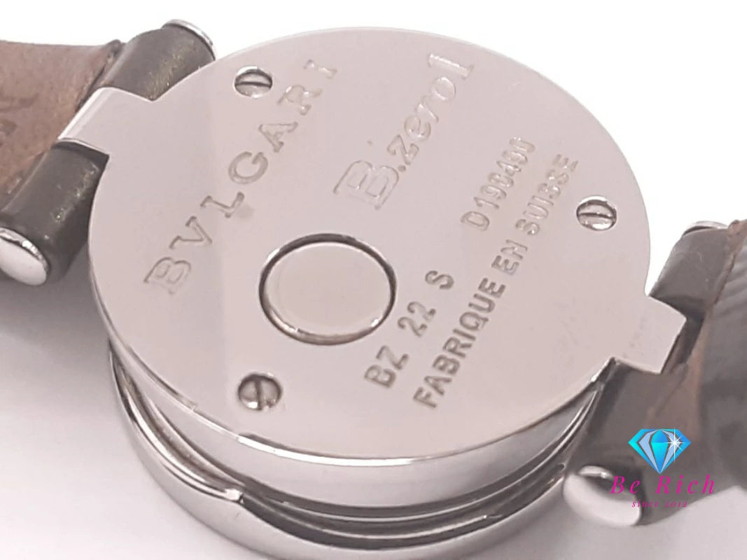 ブルガリ BVLGARI B-zero1 レディース 腕時計 BZ 22 S 黒 ブラック カーキ グリーン 緑 SS レザー ブレス ロゴ アナログ クォーツ QZ ウォッチ ビーゼロワン 【中古】【送料無料】 bt3478
