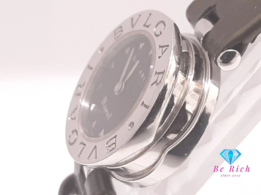 ブルガリ BVLGARI B-zero1 レディース 腕時計 BZ 22 S 黒 ブラック カーキ グリーン 緑 SS レザー ブレス ロゴ アナログ クォーツ QZ ウォッチ ビーゼロワン 【中古】【送料無料】 bt3478